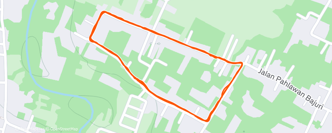 Map of the activity, Lari Selasa