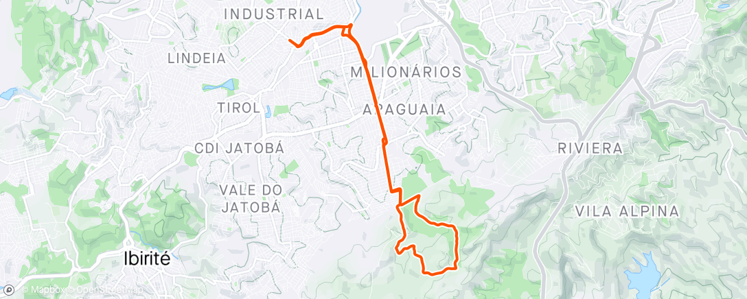 Karte der Aktivität „Noite Ciclismo”