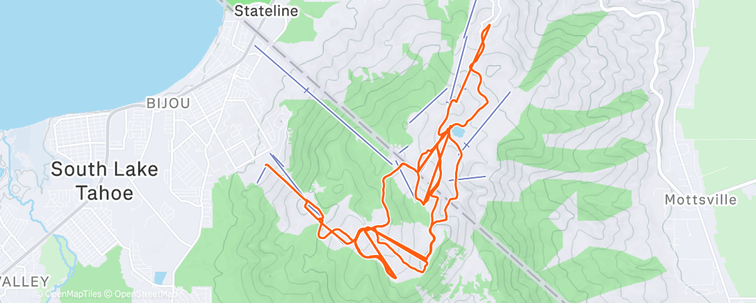 Map of the activity, Morning Alpine Ski
