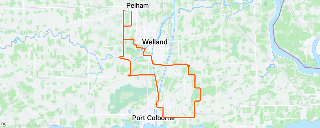 Map of the activity, Port Colborne Loop