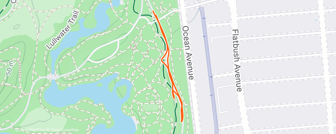 Map of the activity, Morning Run - warmup