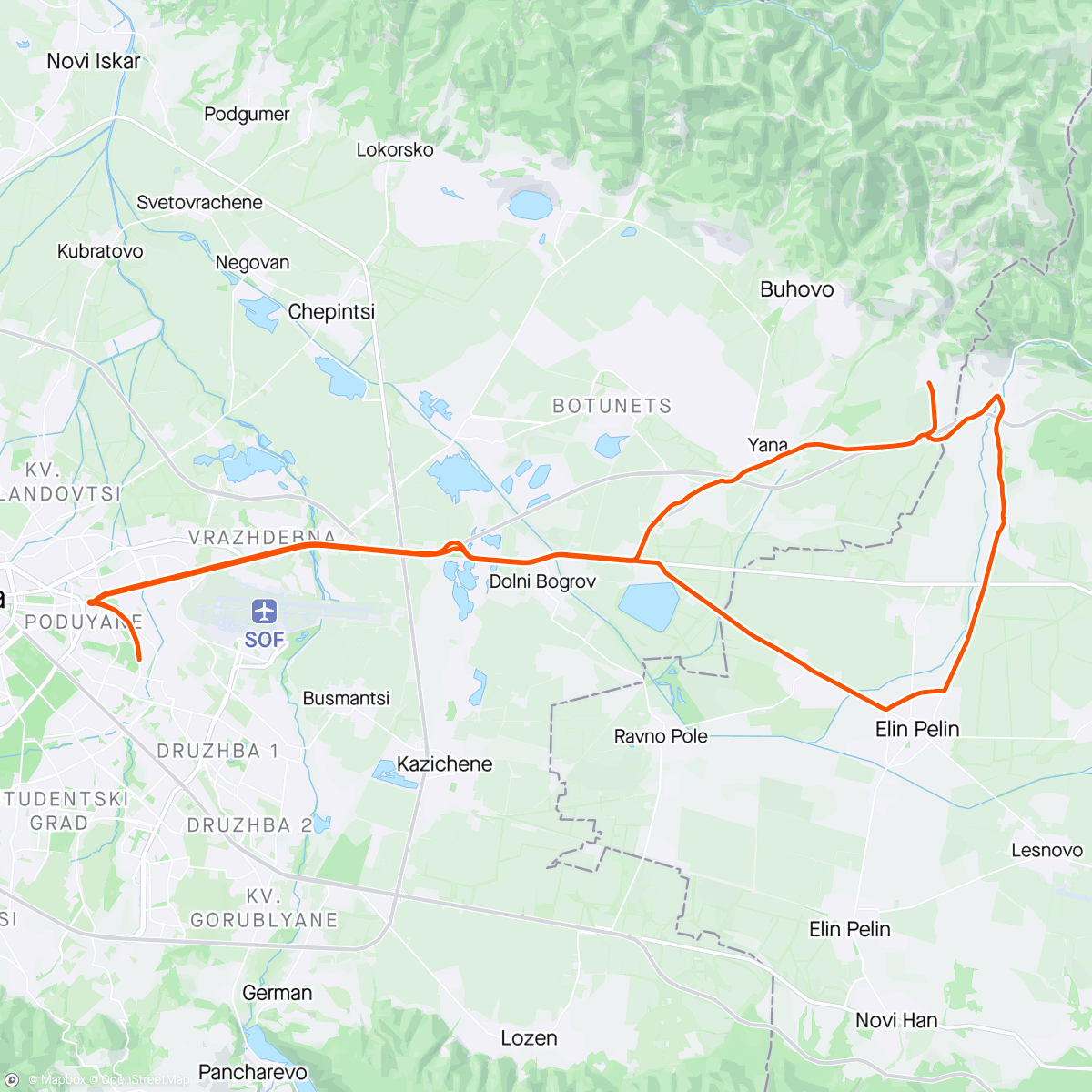 Map of the activity, BG MAMIL Tour 2024-33