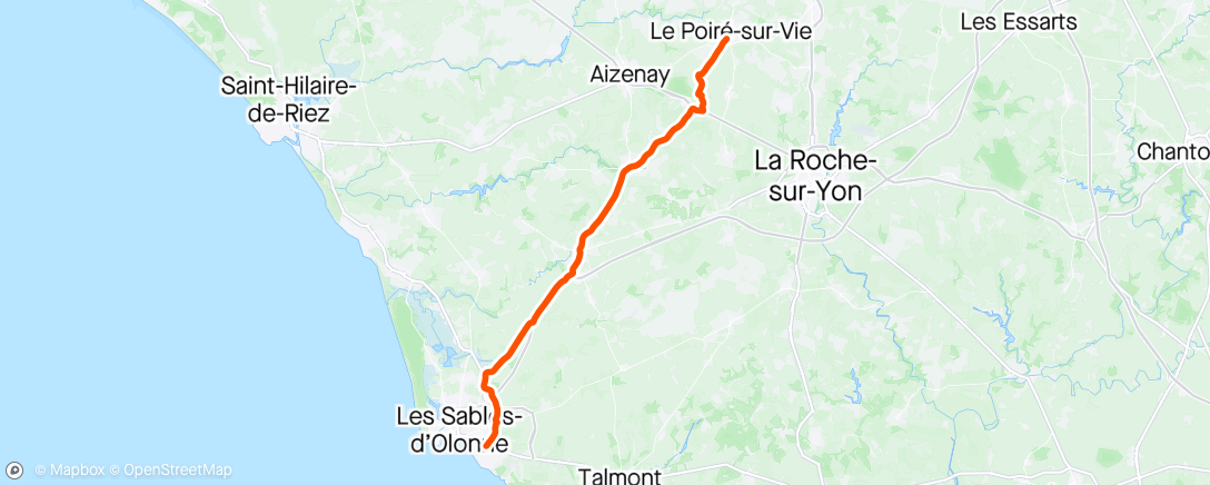 Map of the activity, Direction le triathlon du Poiré-sur-Vie 🌬🌬🌬