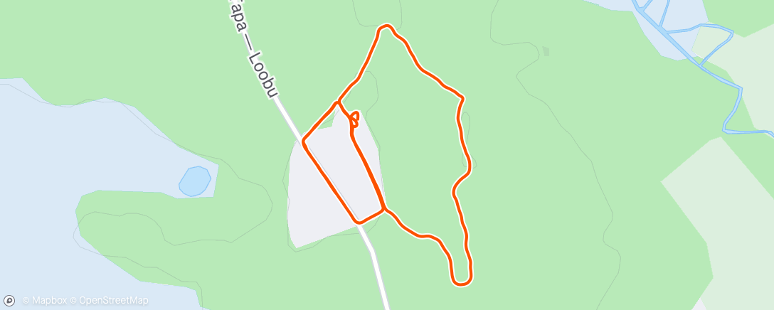Map of the activity, Evening Run