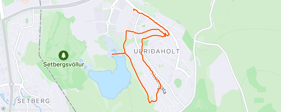 Map of the activity, Lunch Walk