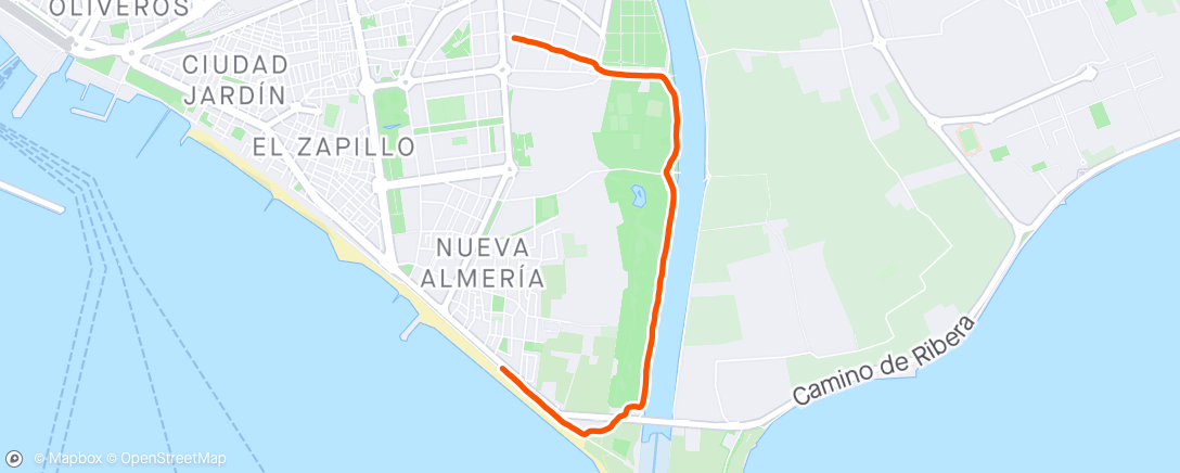 Kaart van de activiteit “Caminata de tarde”
