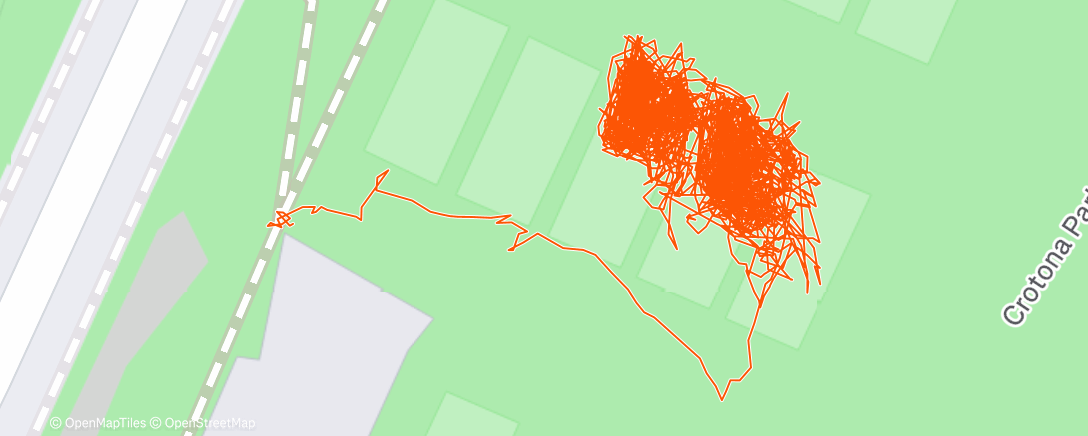 Map of the activity, Afternoon Tennis