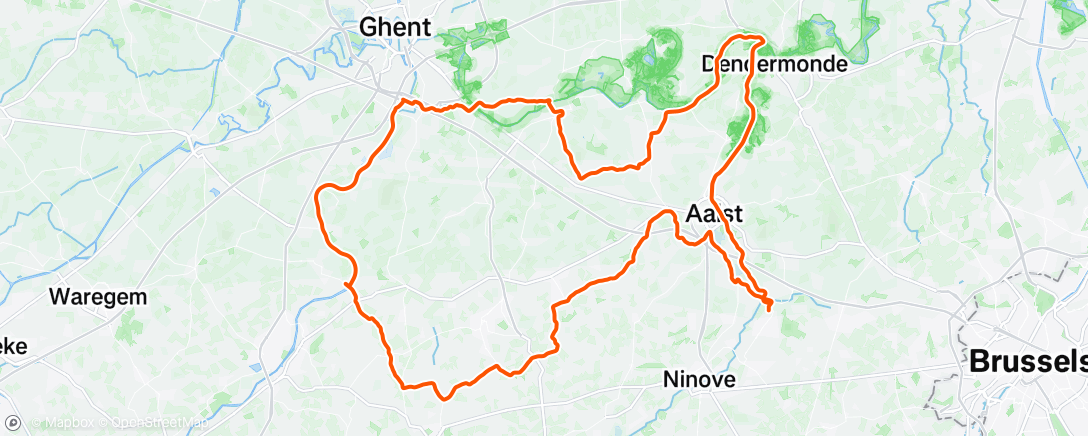 Map of the activity, Morning Ride