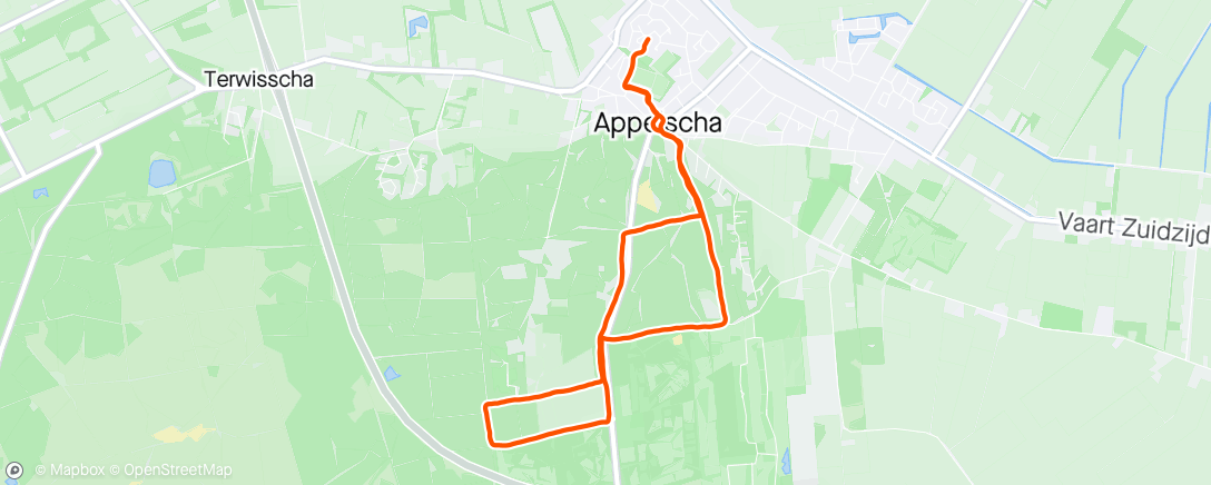 Mapa de la actividad (Eerste loopje weer na Enschede Marathon -)