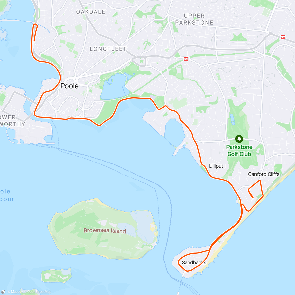 Map of the activity, Morning Run on my day off work