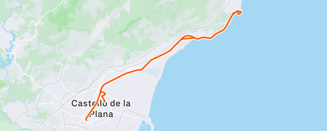 Map of the activity, Oropesa 🌬️🥶