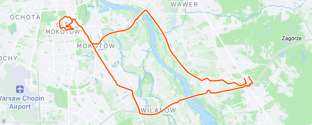 Map of the activity, Afternoon Ride