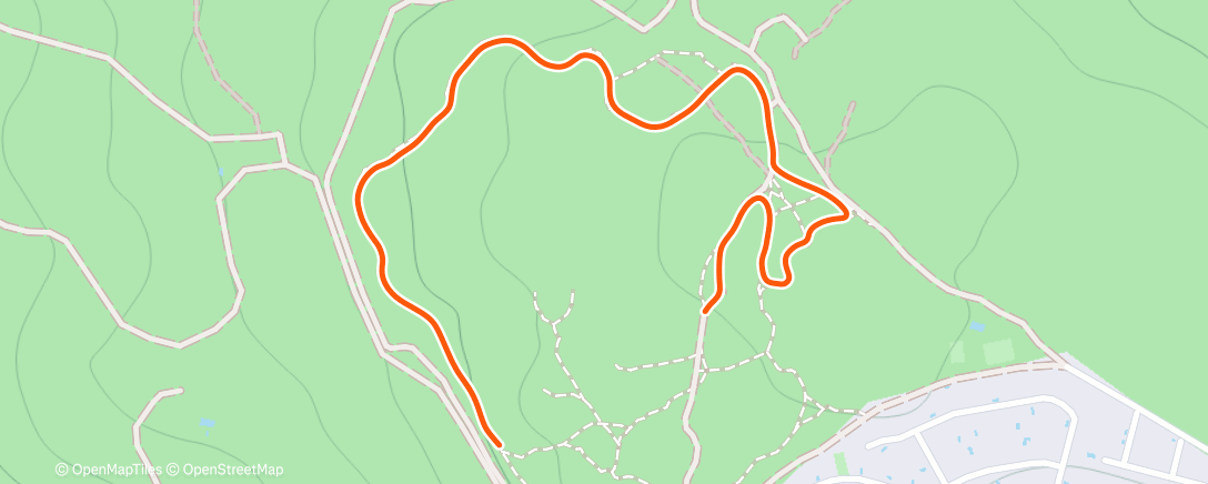 Map of the activity, Morning Walk