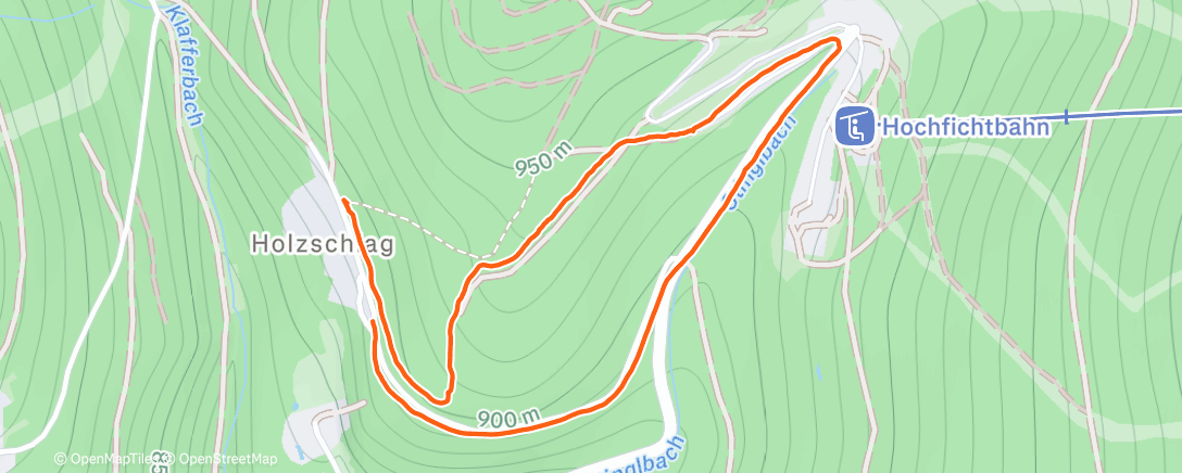 Map of the activity, Evening Walk