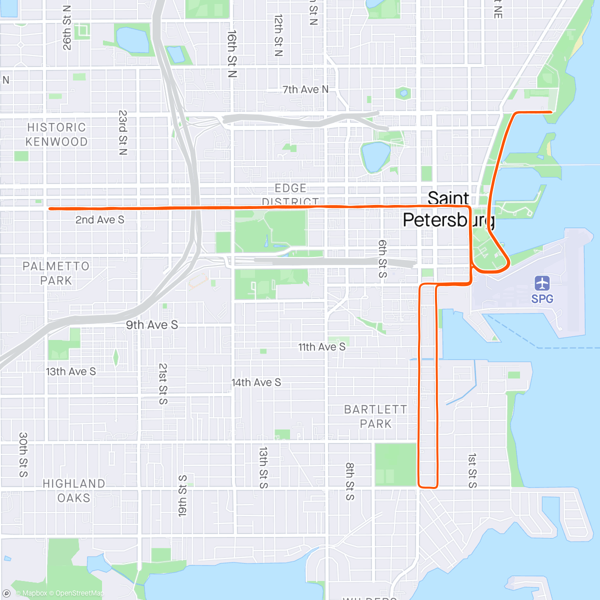 「St Anthony’s Sprint Triathlon - Bike」活動的地圖