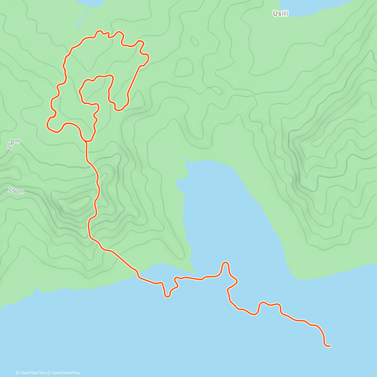 Map of the activity, Zwift - Threshold #6 on Climb Control in Watopia