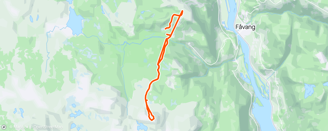 Map of the activity, Cross-Country SKIING
