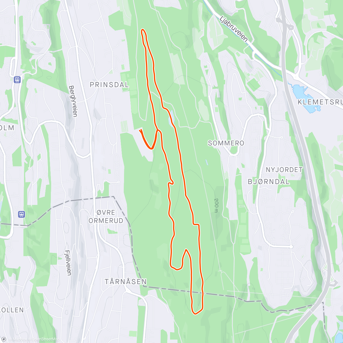 Map of the activity, Trail Run med Ella🐶