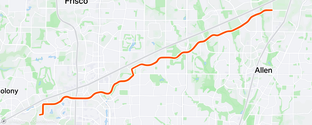 Map of the activity, Lunch Ride