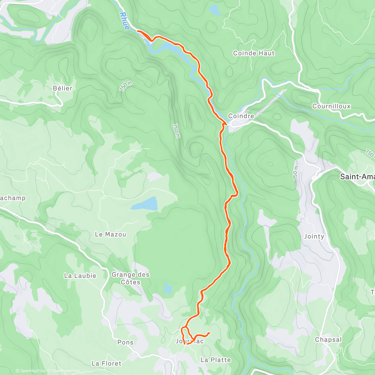 Map of the activity, Rando-trail du 31