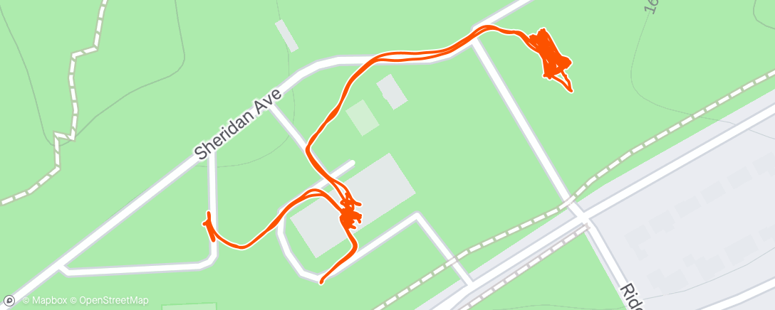 Map of the activity, Cyclocross National Championships: Final day