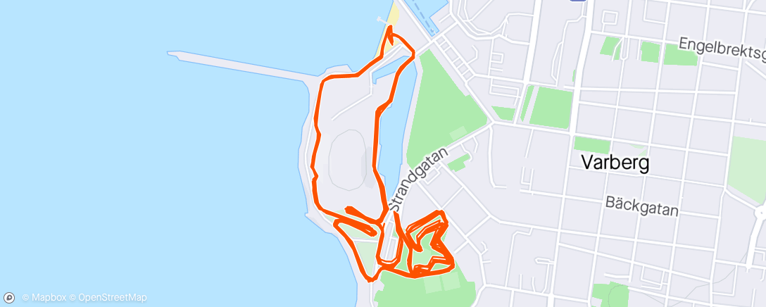 Map of the activity, Varberg cyclocross weekend dag 1, 3a