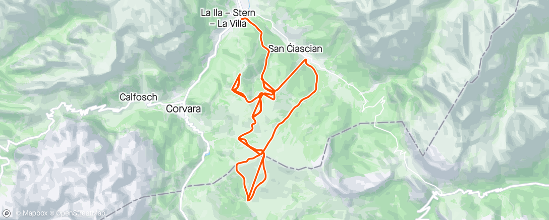 Map of the activity, Abtei - Alpin-Ski - Cyclemeter