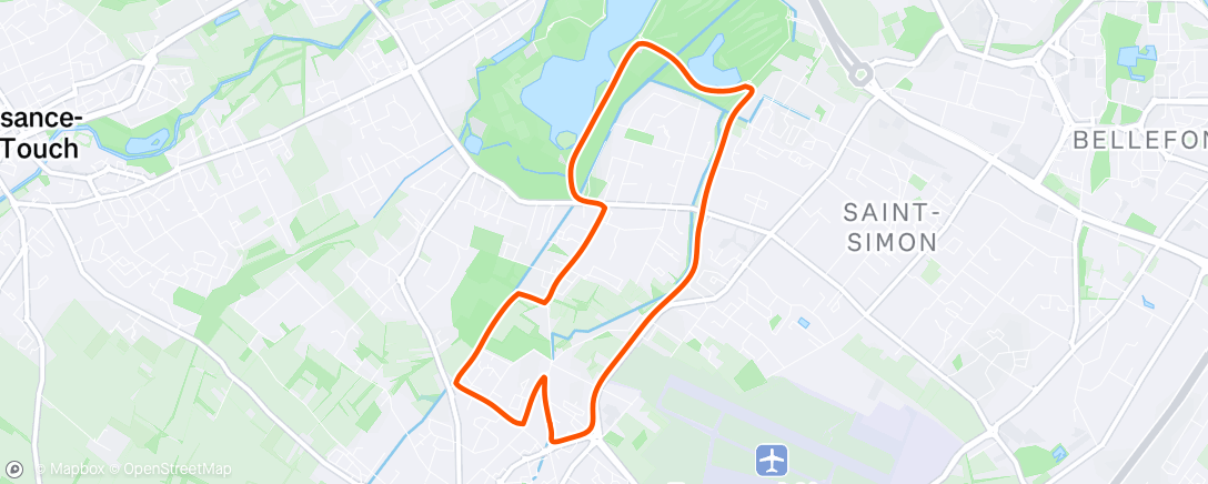 Map of the activity, Morning Workout