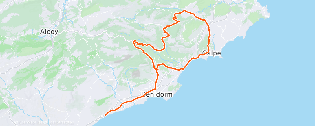 Map of the activity, Morning Ride