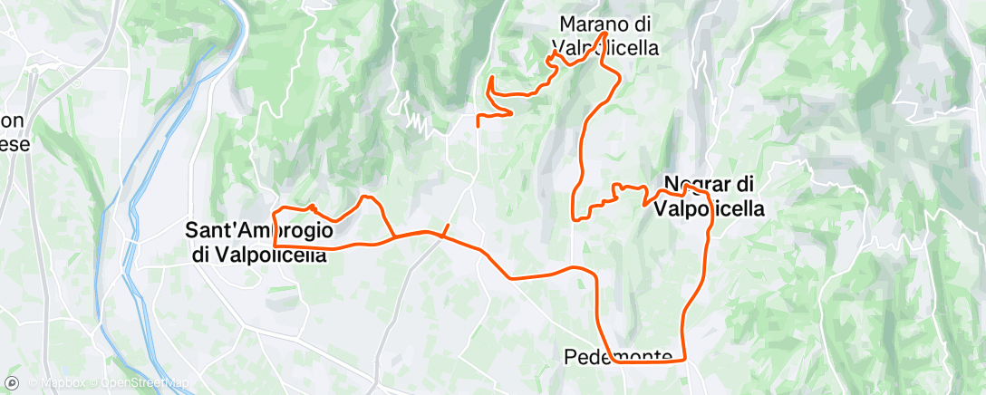 Map of the activity, Giro pomeridiano