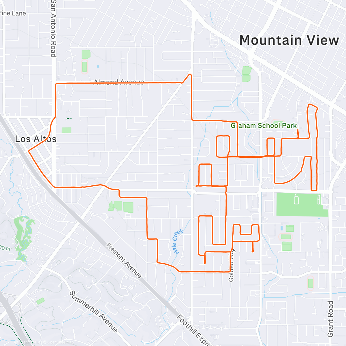 Map of the activity, Christmas lights with Beth