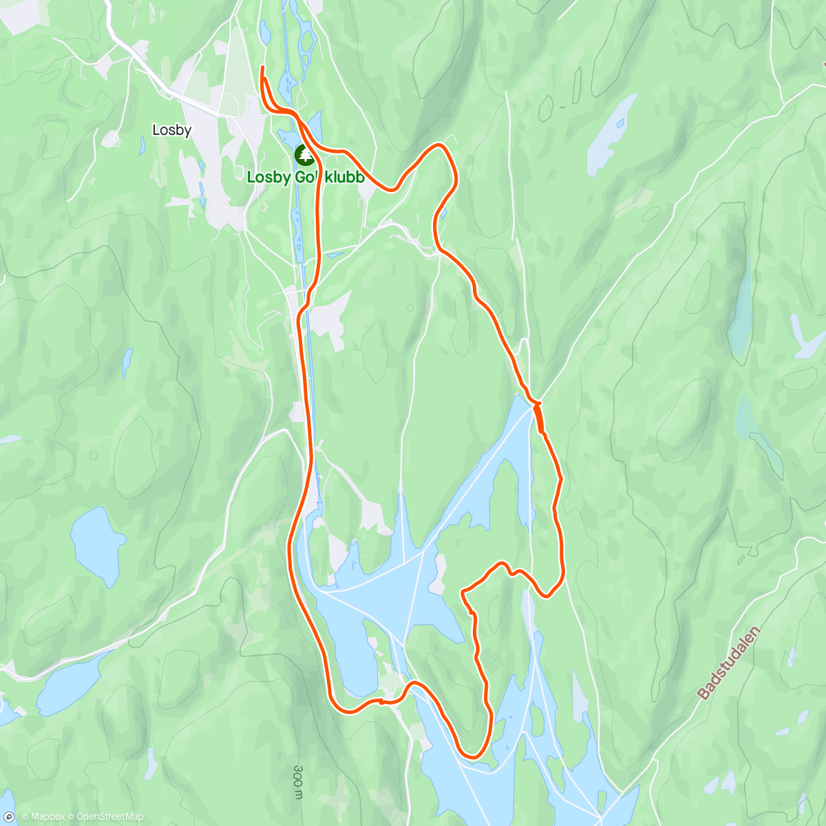 Map of the activity, Runde fra Losby