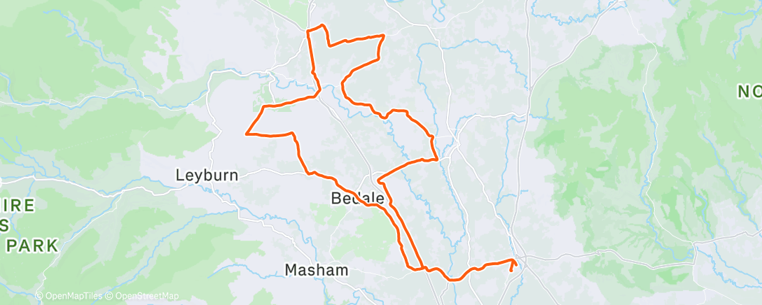 Map of the activity, They be putting bicarb on the roads now