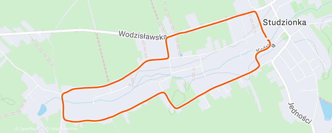 Map of the activity, Morning Run