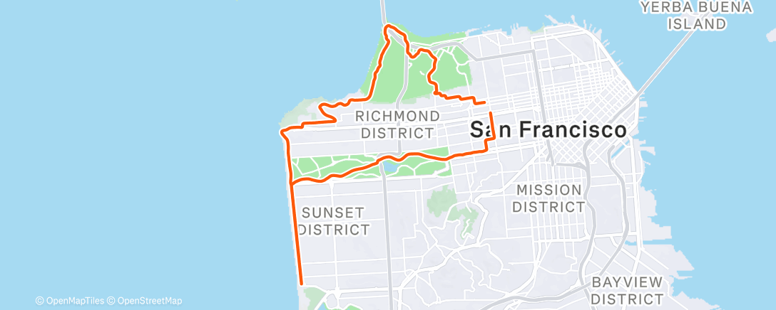 Map of the activity, Afternoon Ride