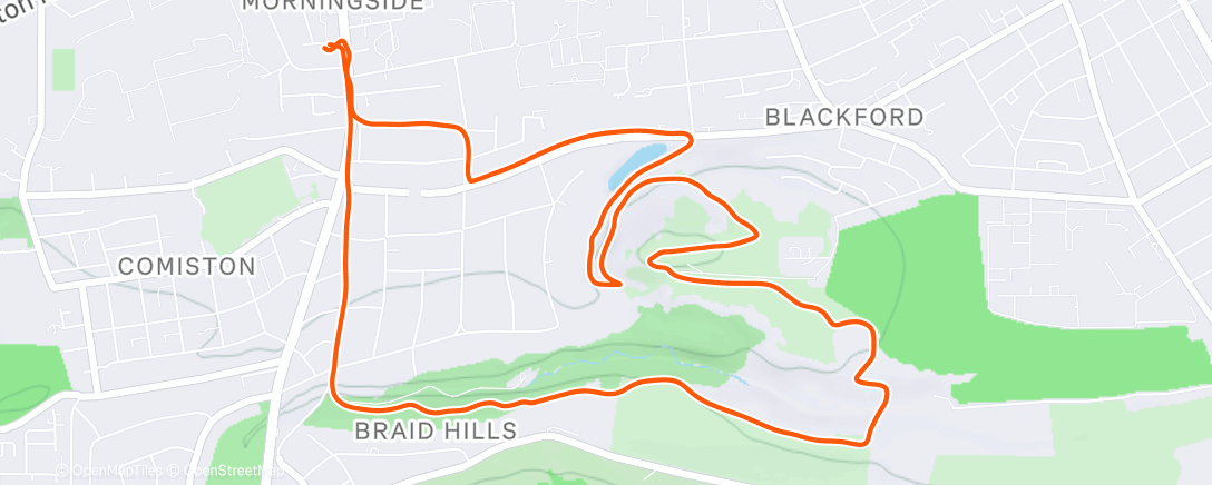 Karte der Aktivität „Lunch Run”