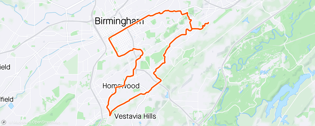 Map of the activity, Solo roadie road