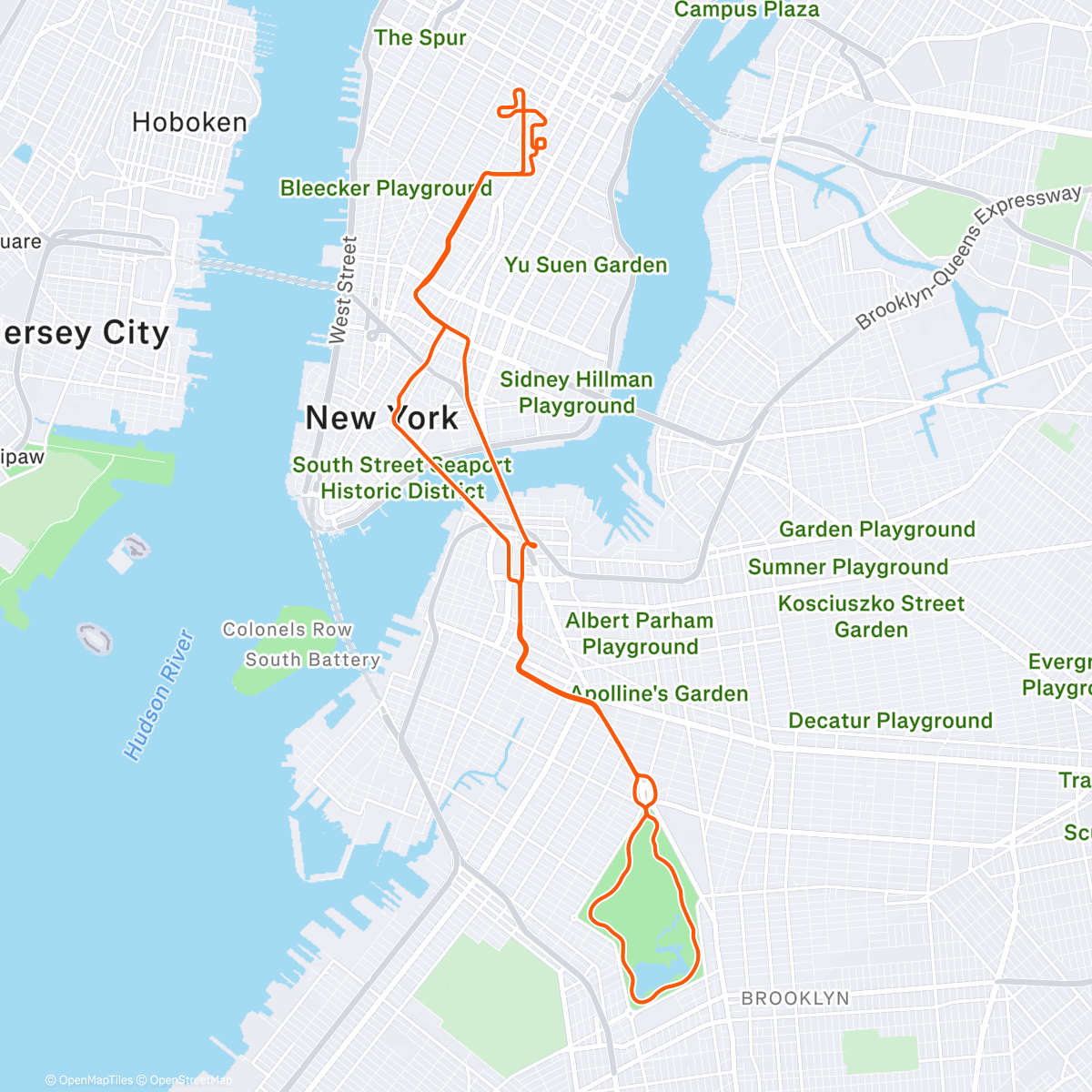 Map of the activity, Zwift - Green to Screen in New York