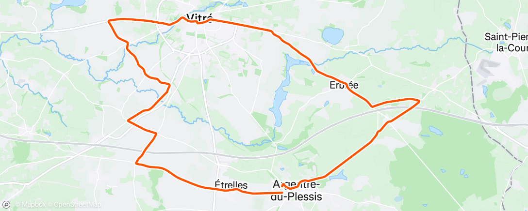 Map of the activity, Veille de course avec Maxou🩷