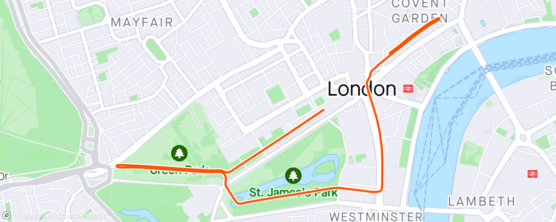 アクティビティ「Zwift - Classique in London - Walk」の地図