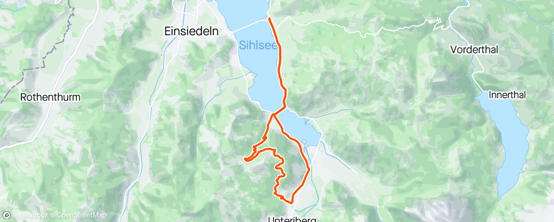 Map of the activity, Bränte - Steibach