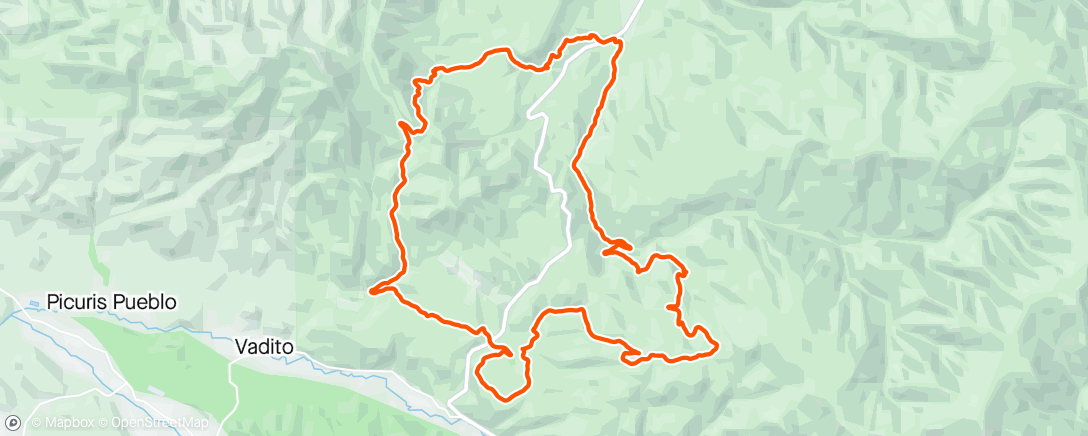 Map of the activity, Old Camino Real Loop