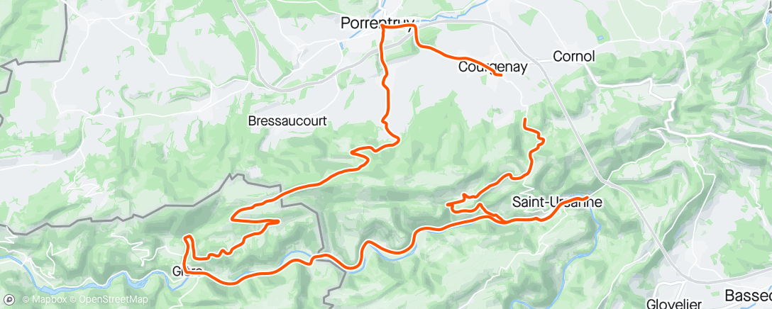 Kaart van de activiteit “Sortie vélo dans l'après-midi”