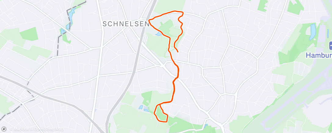 Map of the activity, Lunch Run