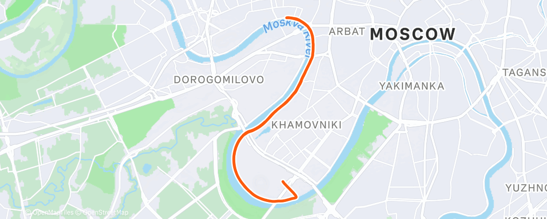 Карта физической активности (Утренний забег)