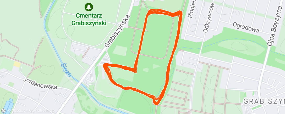 Map of the activity, Marathon 361