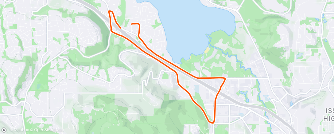Map of the activity, Evening Ride