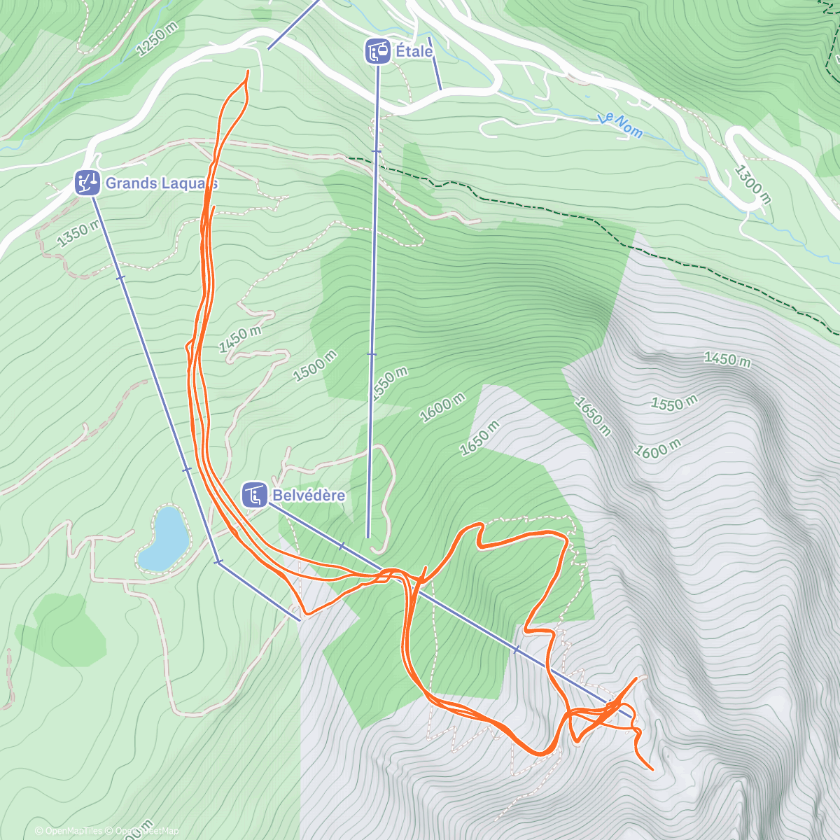 Mapa de la actividad (Intervals)