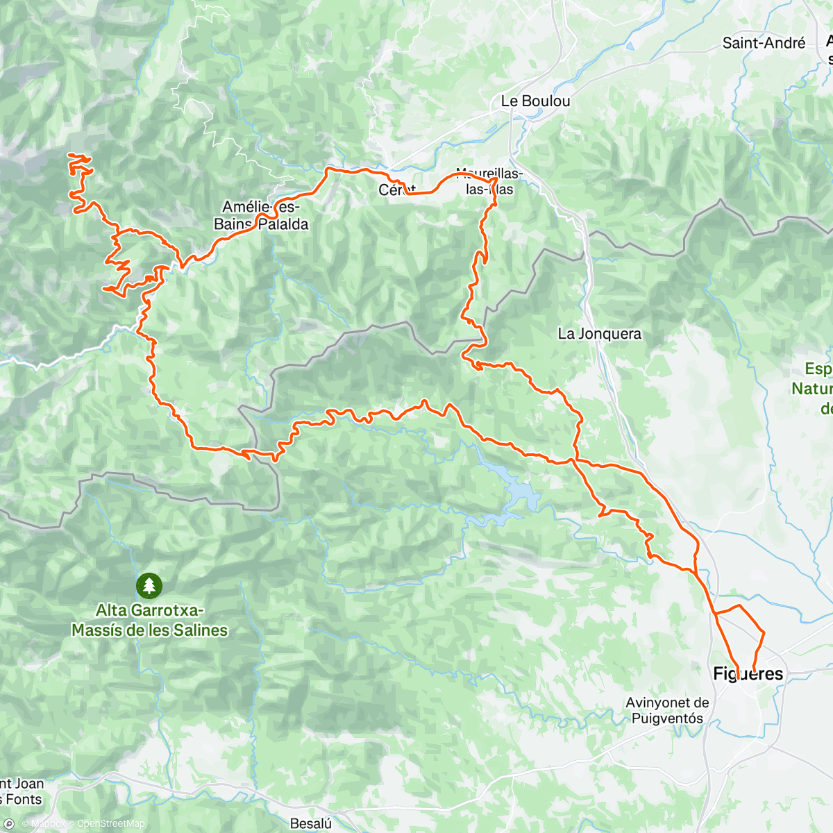 Map of the activity, Bikin is too swag to not overtrain
