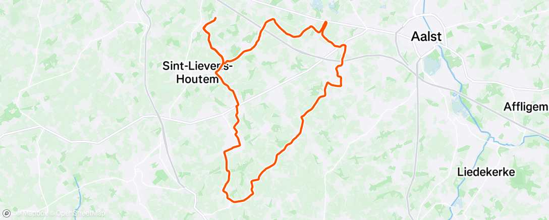 Map of the activity, Morning Ride